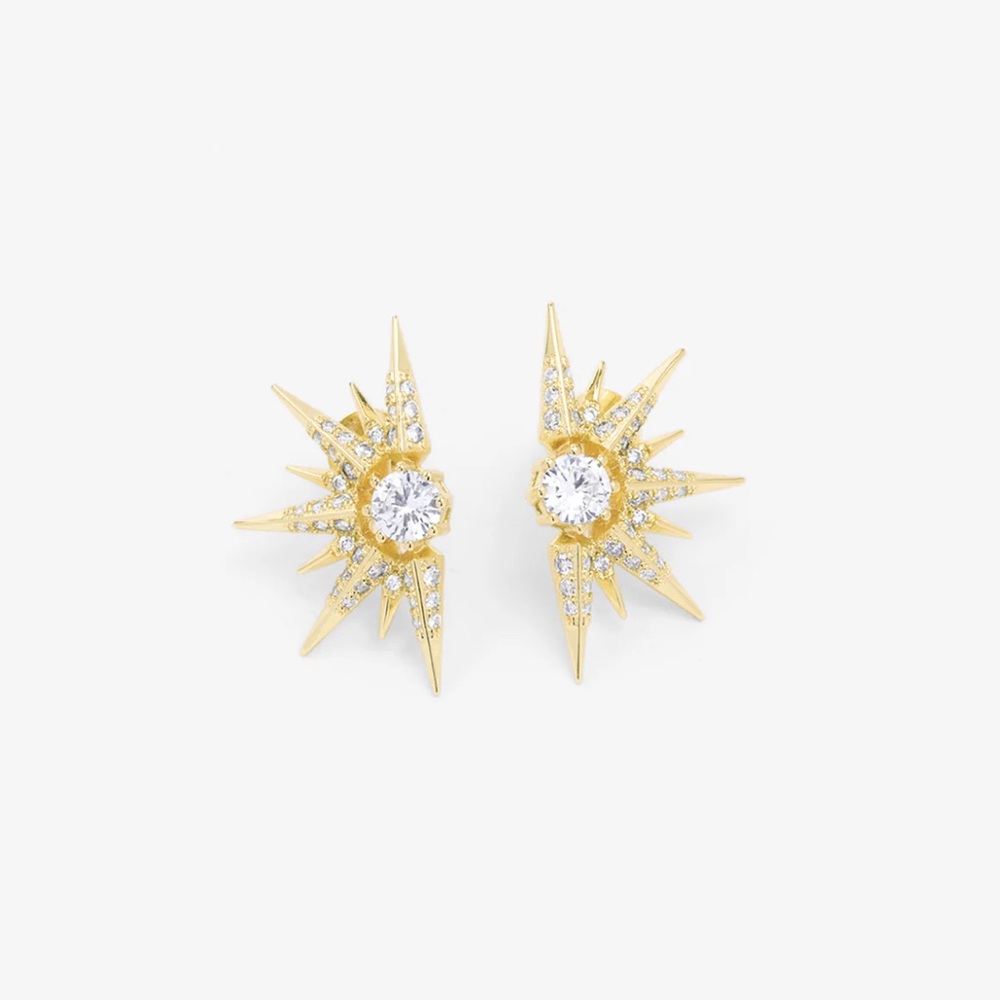 Melinda Maria Gabriella Sunburst Stud Earrings